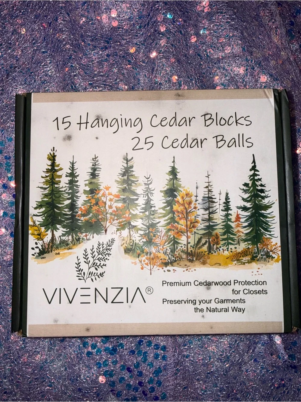 Cedar Closet Protection Set - Green & Natural